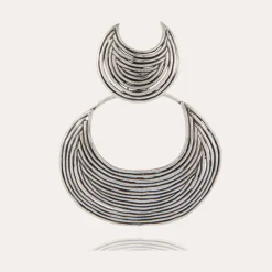 Boucles d'oreilles Luna Wave argentées