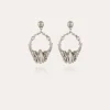 Boucles d'oreilles Maranzana petit modèle argentées