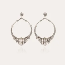 Boucles d'oreilles Maranzana argentées