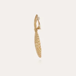 Boucles d'oreilles Onde Gourmette dorées