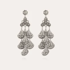 Boucles d'oreilles Orferia grand modèle argentées