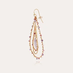 Boucles d'oreilles Orphée dorées