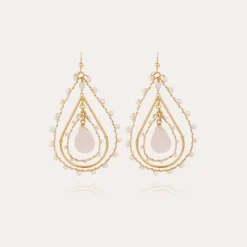 Boucles d'oreilles Orphée petit modèle dorées