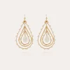 Boucles d'oreilles Orphée petit modèle dorées