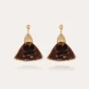 Boucles d'oreilles Plumette dorées