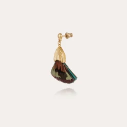 Boucles d'oreilles Plumette dorées