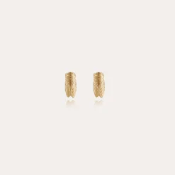 Boucles d'oreilles puces Cigale dorées
