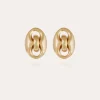 Boucles d'oreilles puces Cophea dorées