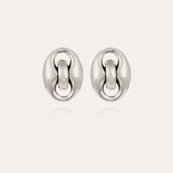 Boucles d'oreilles puces Cophea argentées