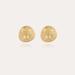 Boucles d'oreilles puces Diva petit modèle dorées