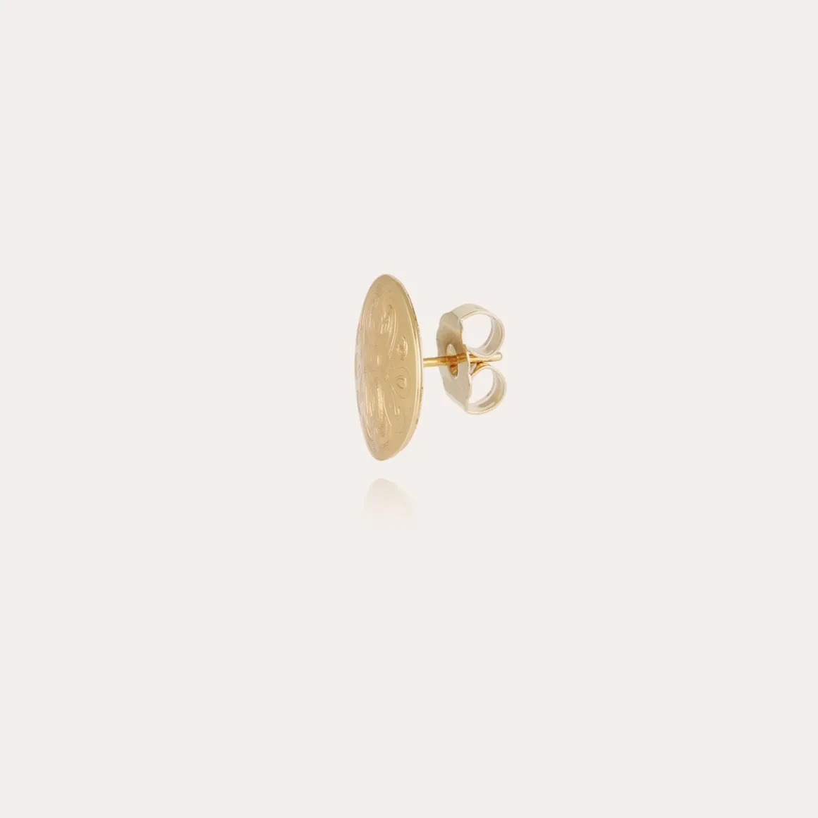 Boucles d'oreilles puces Diva petit modèle dorées