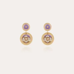 Boucles d'oreilles Sequin dorées