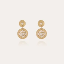 Boucles d'oreilles Sequin dorées