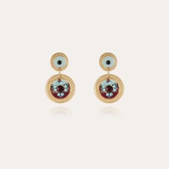 Boucles d'oreilles Sequin dorées