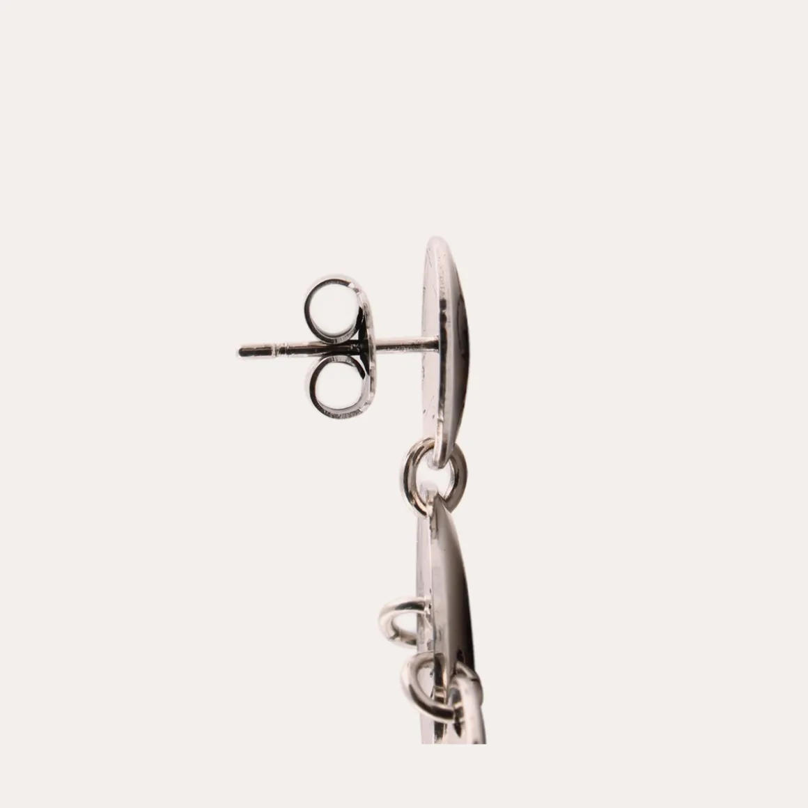 Boucles d'oreilles Sequin Diva argentées