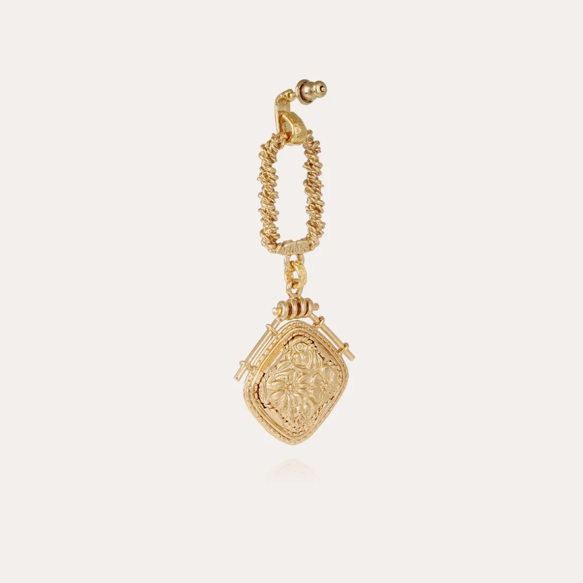 Boucles d'oreilles Siena dorées - Nacre blanche