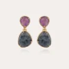 Boucles d'oreilles Silia dorées - Améthyste
