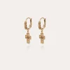 Boucles d'oreilles Tao Croix Yuca dorées