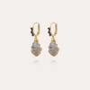 Boucles d'oreilles Tao Rainbow Bis dorées - Lazulite