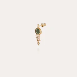 Boucles d'oreilles Tiki petit modèle dorées - Serpentine