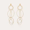 Boucles d'oreilles Torsade Multi dorées