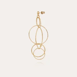Boucles d'oreilles Torsade Multi petit modèle dorées