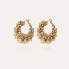 Boucles d'oreilles Tourbillon petit modèle dorées