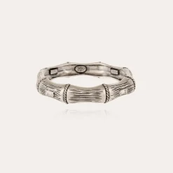 Bracelet Bambou strass argenté
