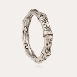 Bracelet Bambou strass argenté