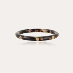 Bracelet Caftan Bis acétate doré - Écaille