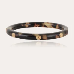 Bracelet Caftan Bis acétate doré - Écaille