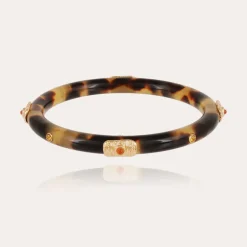Bracelet Caftan Meknes acétate dorées - Écaille