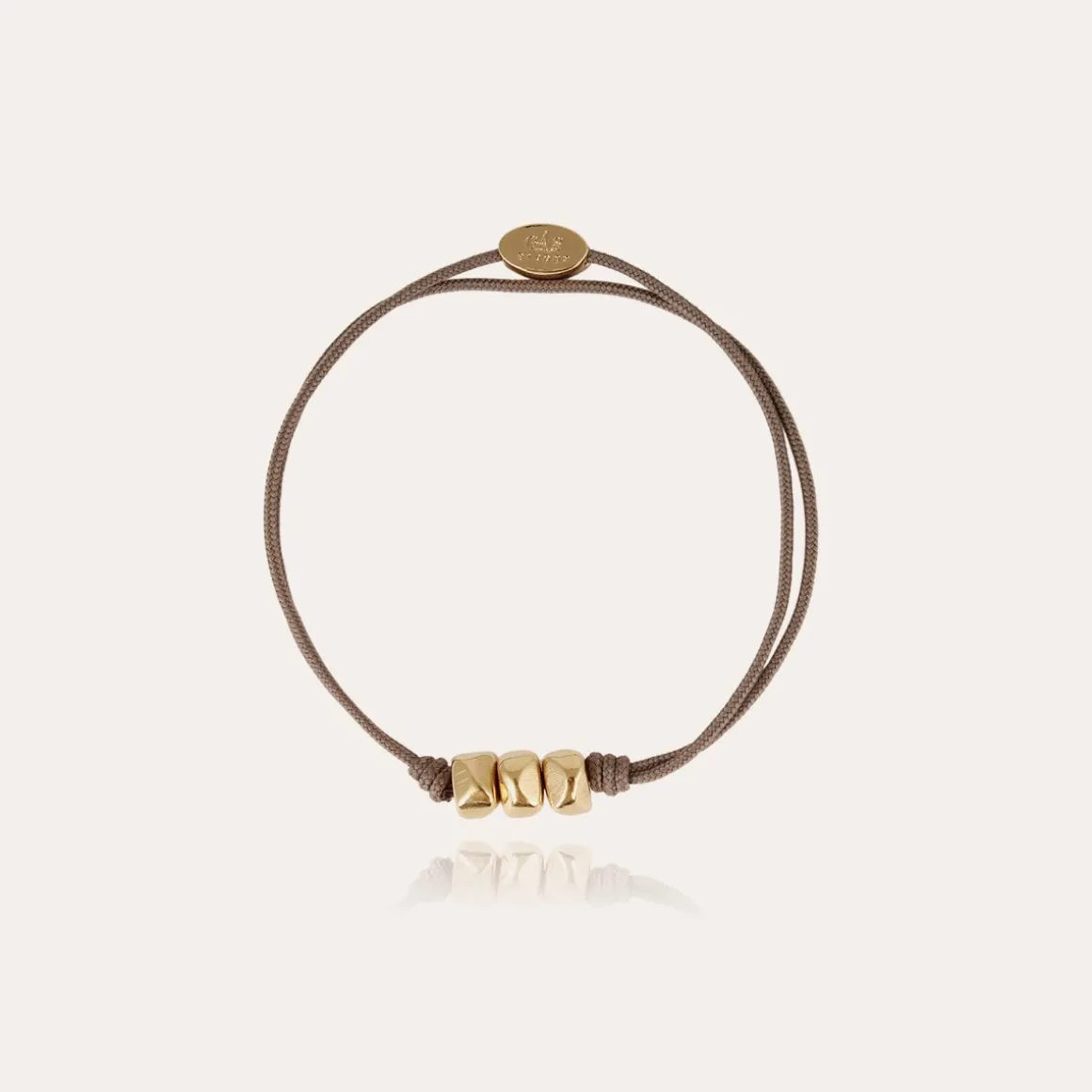 Bracelet Cailloux grand modèle doré