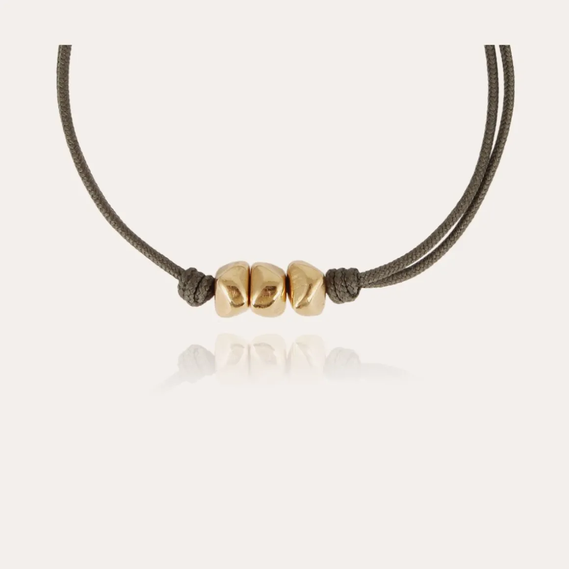 Bracelet Cailloux grand modèle doré