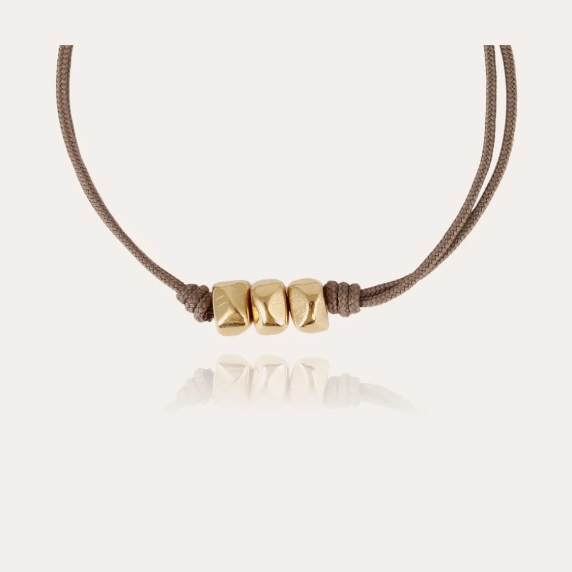 Bracelet Cailloux grand modèle doré