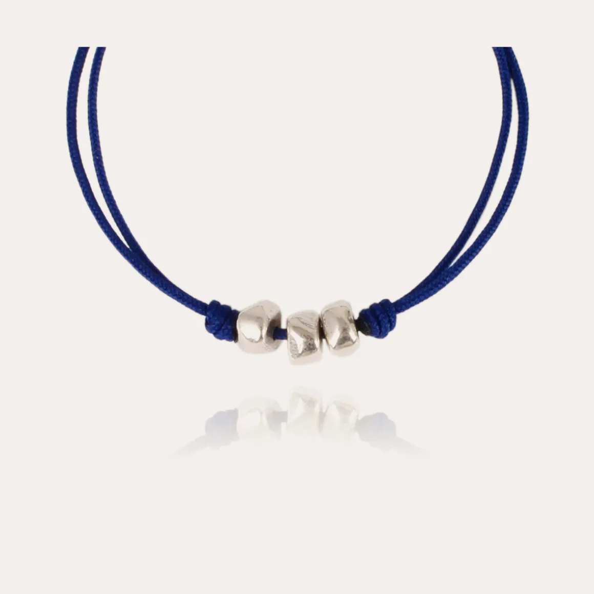 Bracelet Cailloux grand modèle argenté