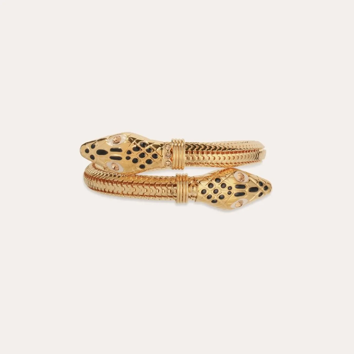 Bracelet Cobra émail doré
