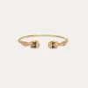 Bracelet Duality grand Scaramouche Torsade émail doré