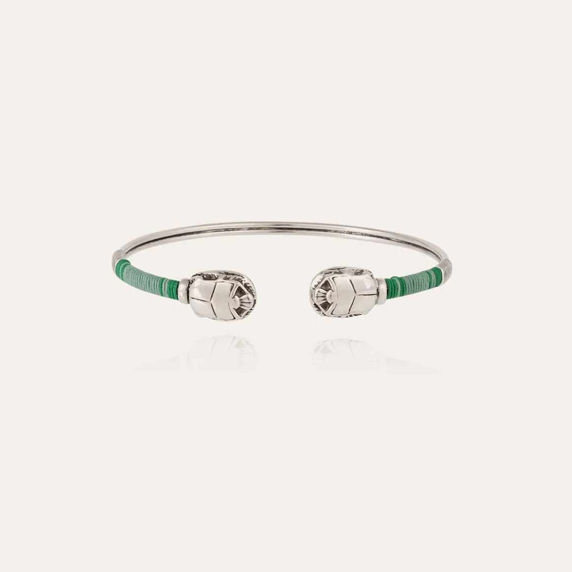 Bracelet Duality Scaramouche grand modèle argenté