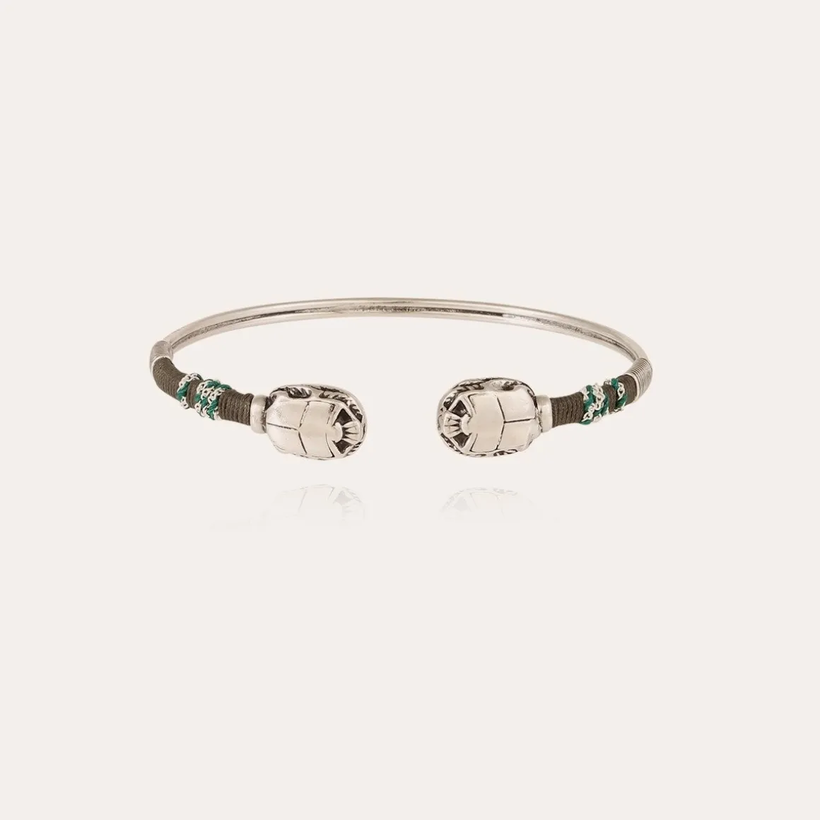 Bracelet Duality Scaramouche grand modèle argenté
