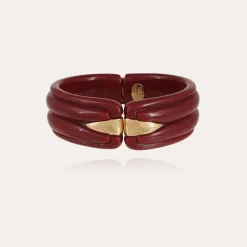 Bracelet Ecume doré - Rouge