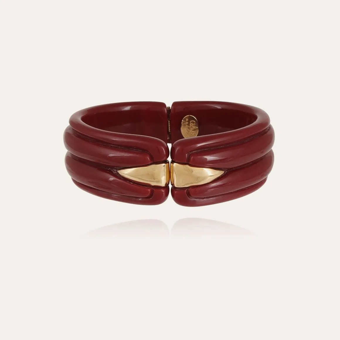 Bracelet Ecume doré - Rouge