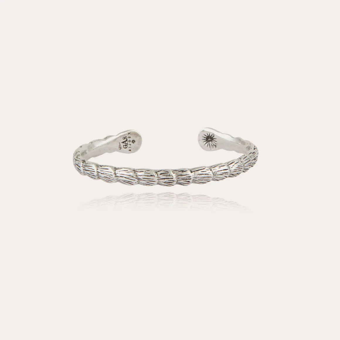 Bracelet jonc Liane argenté