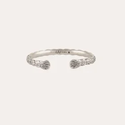 Bracelet jonc Liane argenté