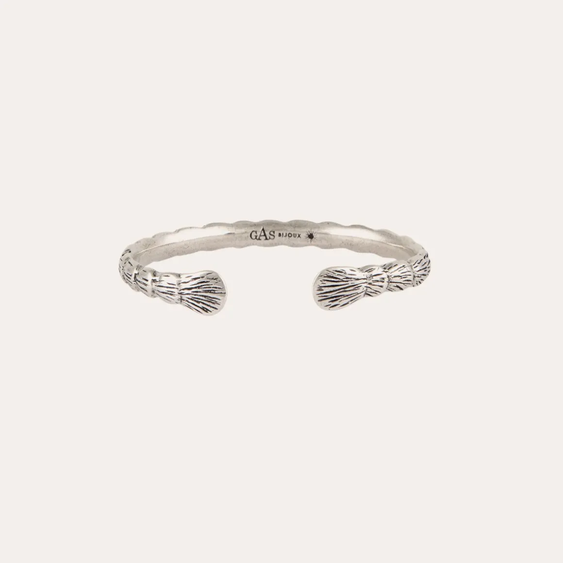 Bracelet jonc Liane argenté