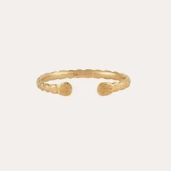 Bracelet jonc Liane doré