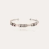 Bracelet jonc Maranzana grand modèle argenté
