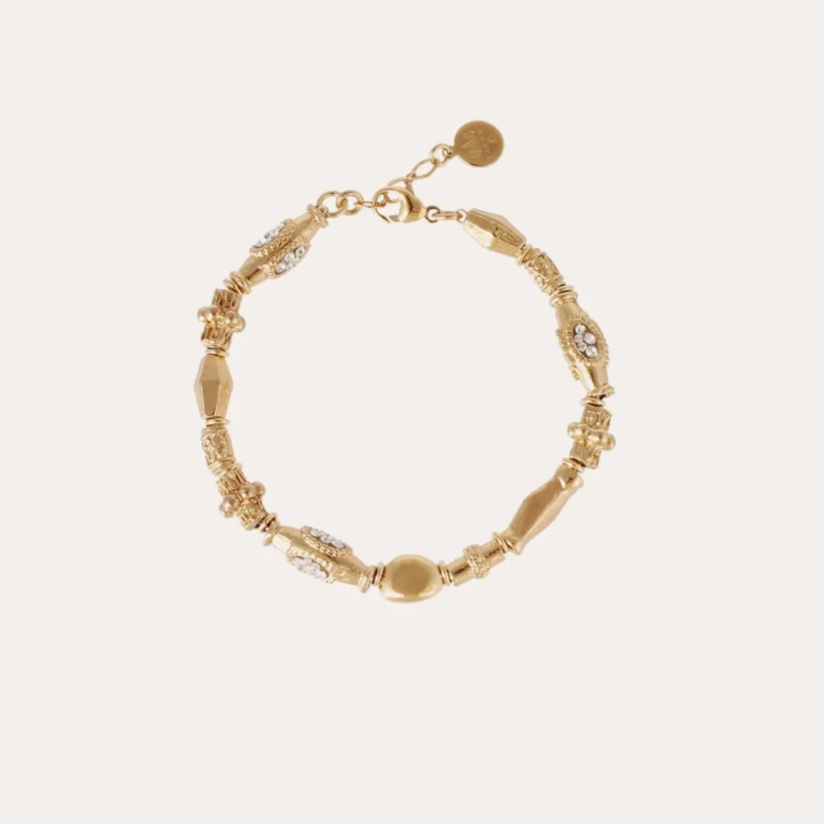 Bracelet Kali strass doré