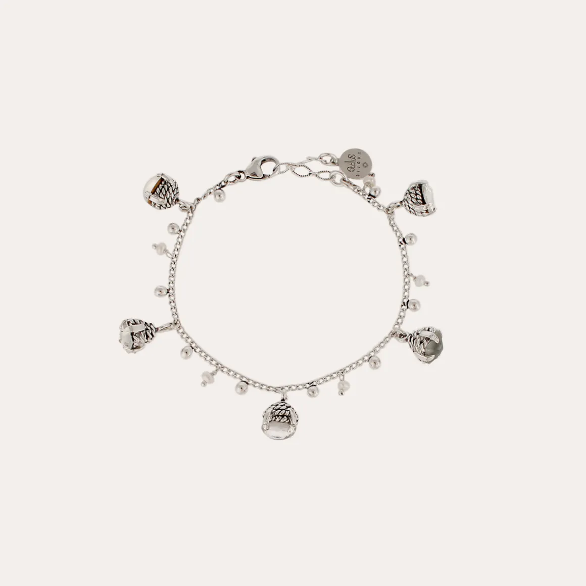 Bracelet Lucce Serti argenté