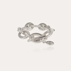 Bracelet Maille Ovale moyen modèle argenté
